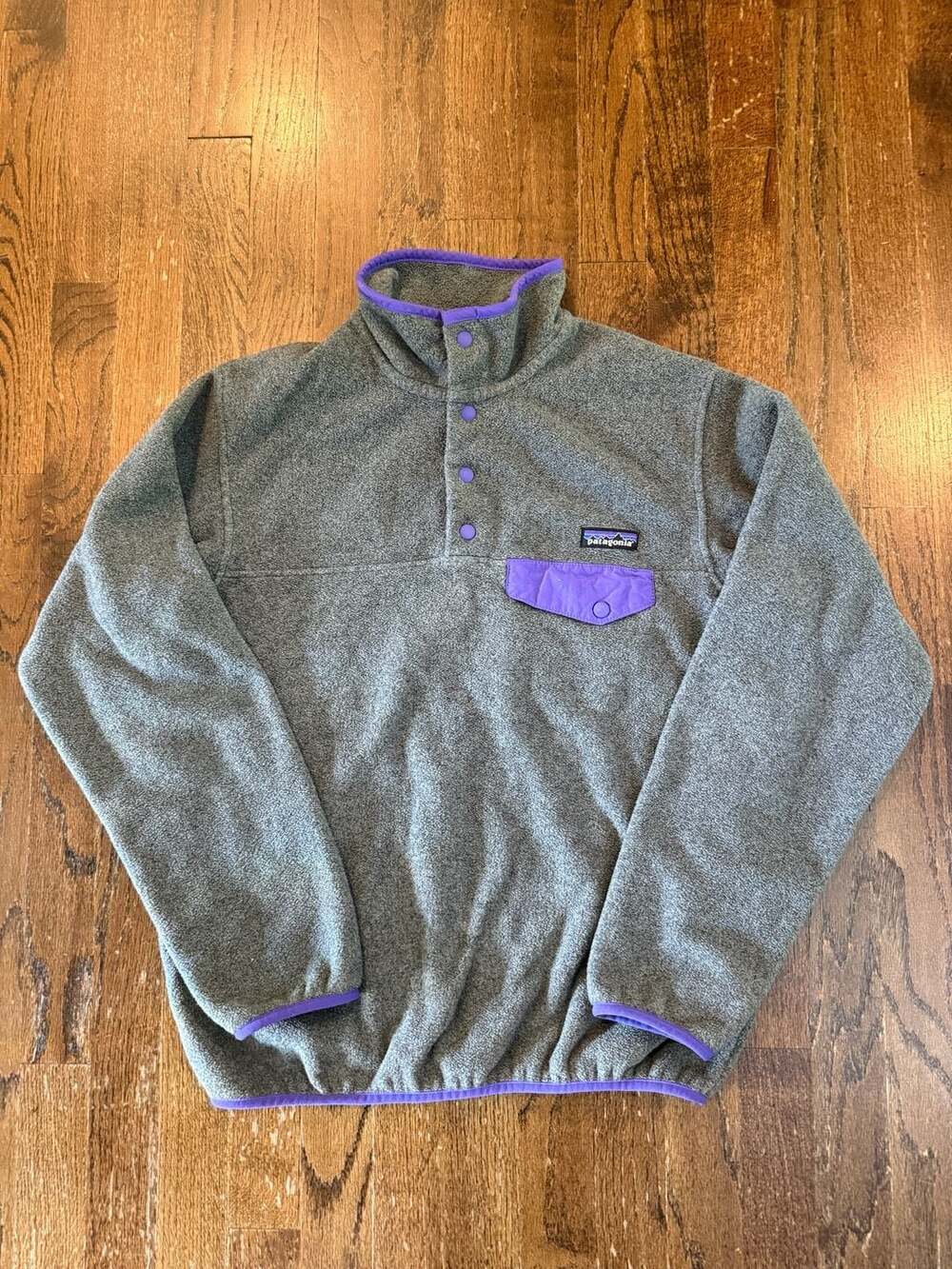Patagonia Synchilla Snap-T Pullover Size S Gray Fleece Sweater